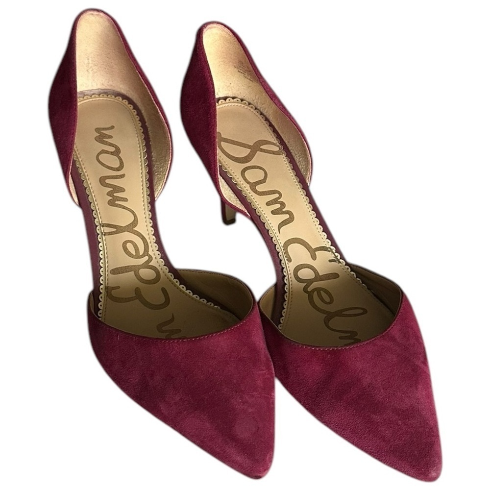 Sam Edelman | Suede Telsa D’Orsay Pointed Toe Heels in Sz 10 EUC
